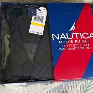 Nautica Blue and Green Plaid PJ Set